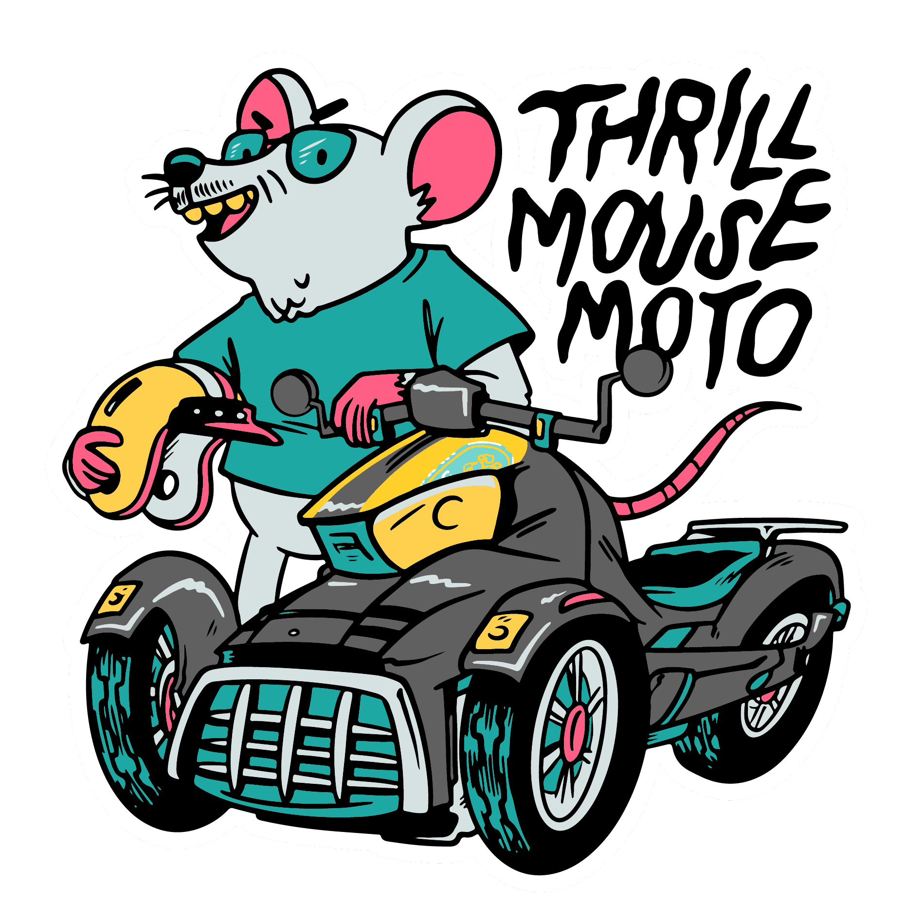 Thrill Mouse Moto illustration